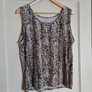 Tank top/cami with Snake Skin Look